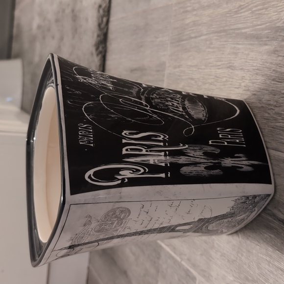 Paris Themed Black and White Ceramic Vase - Picture 2 of 4